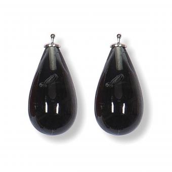 Heide Heinzendorff Einhänger Tropfen Quarz 30mm Morion 