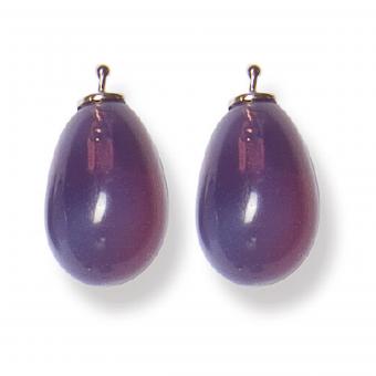 Heide Heinzendorff Einhänger Tropfen Quarz 16mm Viola 