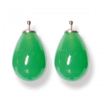 Heide Heinzendorff Einhänger Tropfen Quarz 16mm Jade 