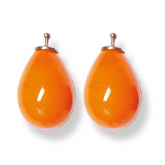 Heide Heinzendorff Einhänger Tropfen Quarz 16mm Orange 