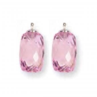 Heide Heinzendorff Einhänger Quarz Briolett 10mm Rosa 