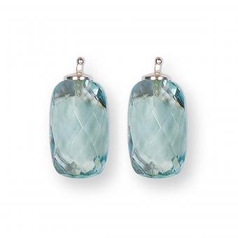 Heide Heinzendorff Einhänger Quarz Briolett 10mm Aqua 
