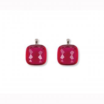 Heide Heinzendorff Einhänger Quarzglas Facette 10mm Fuchsia 