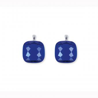 Heide Heinzendorff Einhänger Quarzglas Facette 10mm Azur 