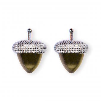 Heide Heinzendorff Einhänger Eichel Oliv 10x14mm 