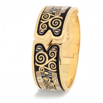 Frey Wille Armreif ROYAL - Gustav Klimt Goldplattierung 