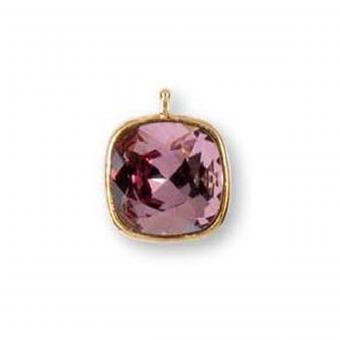 Heide Heinzendorff Anhänger Swarovski Altrosa 