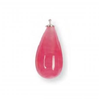Heide Heinzendorff Anhänger Tropfen Quarz 30mm Rosa 