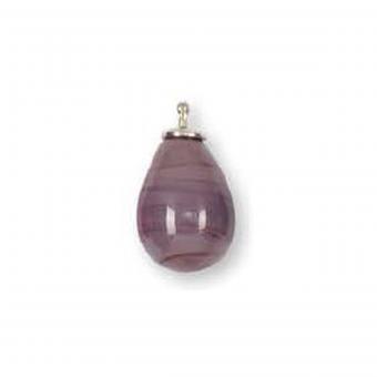 Heide Heinzendorff Anhänger Tropfen Quarz 16mm Viola 