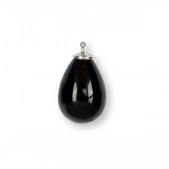 Heide Heinzendorff Anhänger Tropfen Quarz 16mm Schwarz 