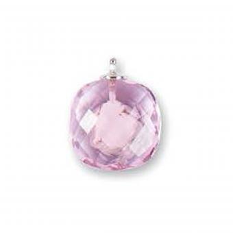 Heide Heinzendorff Anhänger Quarzglas Briolett 16mm Rosa 