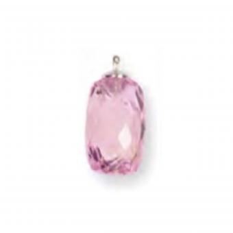 Heide Heinzendorff Anhänger Quarz Briolett 10mm Rosa 