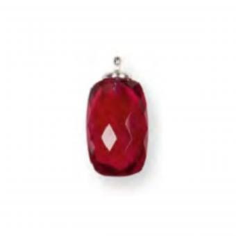 Heide Heinzendorff Anhänger Quarz Briolett 10mm Fuchsia 