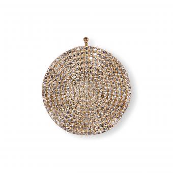 Heide Heinzendorff Anhänger Strass-Wellen Gold 27,5mm 