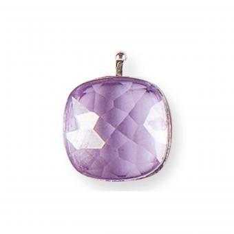 Heide Heinzendorff Anhänger Quarzglas Facette 12mm Viola 