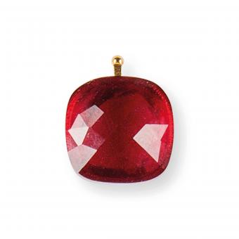 Heide Heinzendorff Anhänger Quarzglas Facette 12mm Fuchsia 