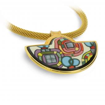 Frey Wille - Hundertwasser Anhänger BIG HALF MOON 