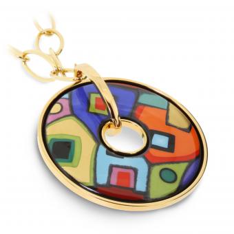Frey Wille Hundertwasser Street Rivers Anhänger LUNA PIENA 