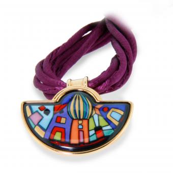 Frey Wille Hundertwasser Street Rivers Anhänger HALF MOON 