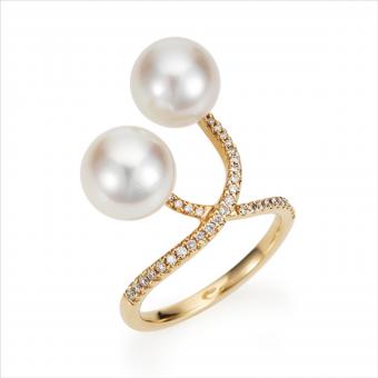 Südsee X-Ring 750 Gelbgold 