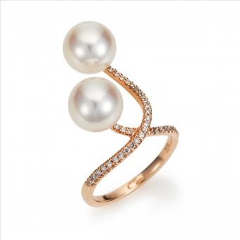 Südsee X-Ring 750 Roségold 